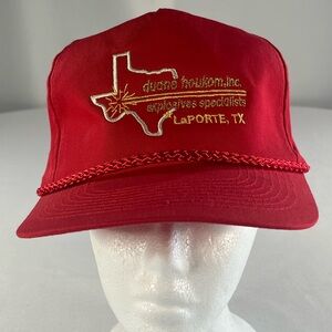 Cobra Hats Duane Houkom Inc. Explosives Specialists Vintage Trucker Rope Hat